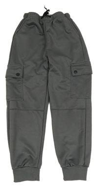 Šedé cargo sportovní tepláky SHEIN