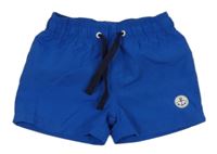 Zafírové plážové kraťasy s kotvou lupilu