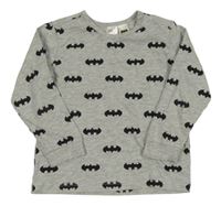 Šedé melírované triko s Batmany H&M