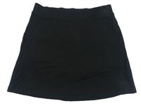 Čierna bavlnená sukňa s všitými elastickými kraťasy George