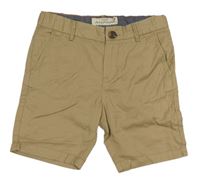 Béžové plátenné chino kraťasy H&M