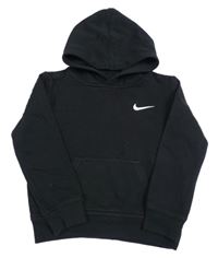 Černá mikina s logem a kapucí Nike