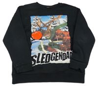 Čierna mikina so sobom George