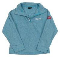 Modrá pruhovaná fleecová funkčná mikina TrollKids