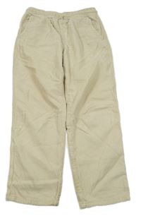 Béžové menšestrové nohavice Zara