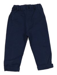 Tmavomodré plátěné chino kalhoty Mayoral