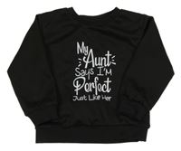 Čierna mikina s nápisom