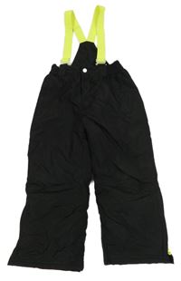 Černé šusťákové oteplovačky s kšandami Kiki&Koko