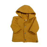 Okrová prošívaná zateplená propínací mikina s kapucí Zeeman