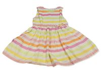 Bielo-farebné pruhované šaty H&M