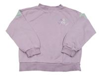 Lila-světlezelená mikina s nápisem Pocopiano