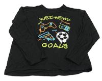 Čierne tričko s obrázkami