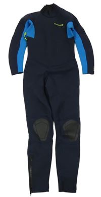 Tmavomodro-modrý neopren Olaian