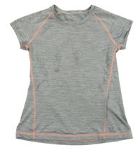 Sivé melírované športové tričko H&M