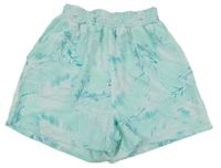 Mátové ľahké sukňové kraťasy s listami H&M