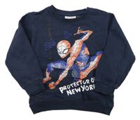 Tmavomodrá mikina so Spidermanem Marvel