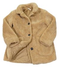 Piesková á kožušinová podšitá bunda H&M