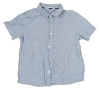 Modrá pruhovaná/puntíkatá košile H&M