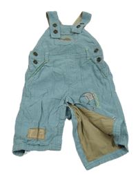 Světlemodré podšité laclové manšestráky s dinosaury Next