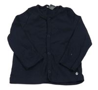 Tmavomodré propínací triko 