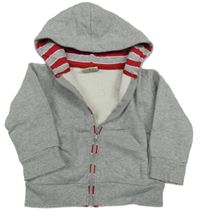 Sivá melírovaná prepínaci mikina s kapucňou Topolino