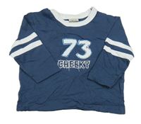 Tmavomodré tričko s číslom Cherokee