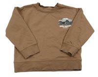 Hnedá mikina s truckem sinsay