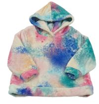 Farebná plyšová mikina s kapucňou H&M