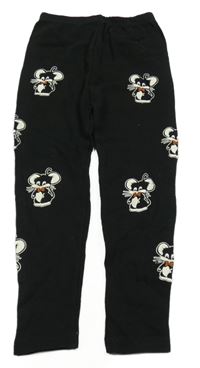 Čierne legíny s myškami