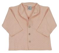 Svetloružová prepínaci ľahká mikina s golierikom