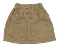 Béžová menšestrová sukňa Primark