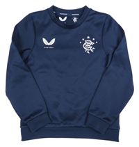 Tmavomodrá športová mikina s logom Castore