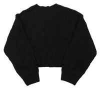 Čierny crop sveter New Look