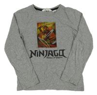 Šedé melírované triko s Lego Ninjago H&M