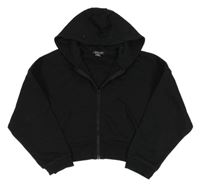 Čierna prepínaci crop mikina s kapucňou Primark
