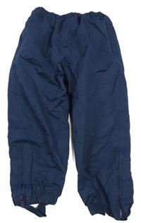 Tmavomodré šušťákové nohavice Jojo Maman Bébé