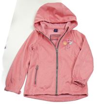 Růžová softshellová funkční bunda s balonky a kapucí Active touch