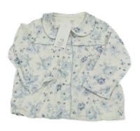 Nové - Bielo-modrá kvetovaná blúzka F&F