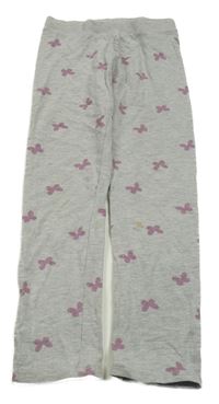 Sivé legíny s motýlikmi H&M
