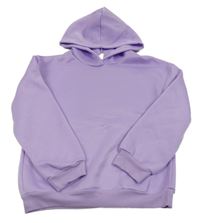 Lila mikina s třešněmi a nápismi a kapucňou Shein