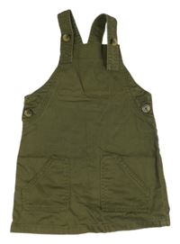 Khaki plátenné na traké šaty M&Co.