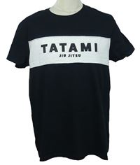 Pánske čierno-biele tričko s nápisom zn. Tatami