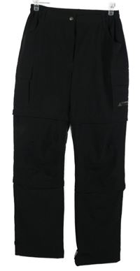 Dámské černé šusťákové outdoorové kalhoty Crivit 