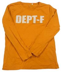 Oranžové tričko s nápisom Name it