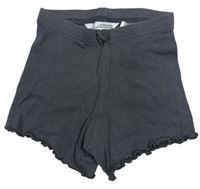 Sivé rebrované bavlnené kraťasy Primark