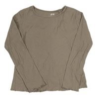 Šedé žebrované triko H&M