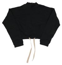 Čierna crop mikina H&M