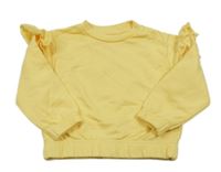 Žltá mikina s volánikom Sinsay