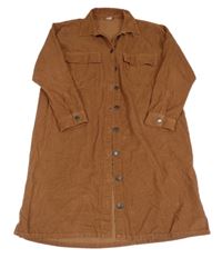 Hnedé menšestrové prepínaci šaty Next