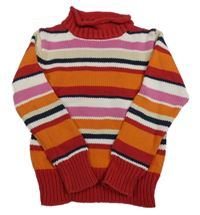 Farebný pruhovaný sveter x-mail